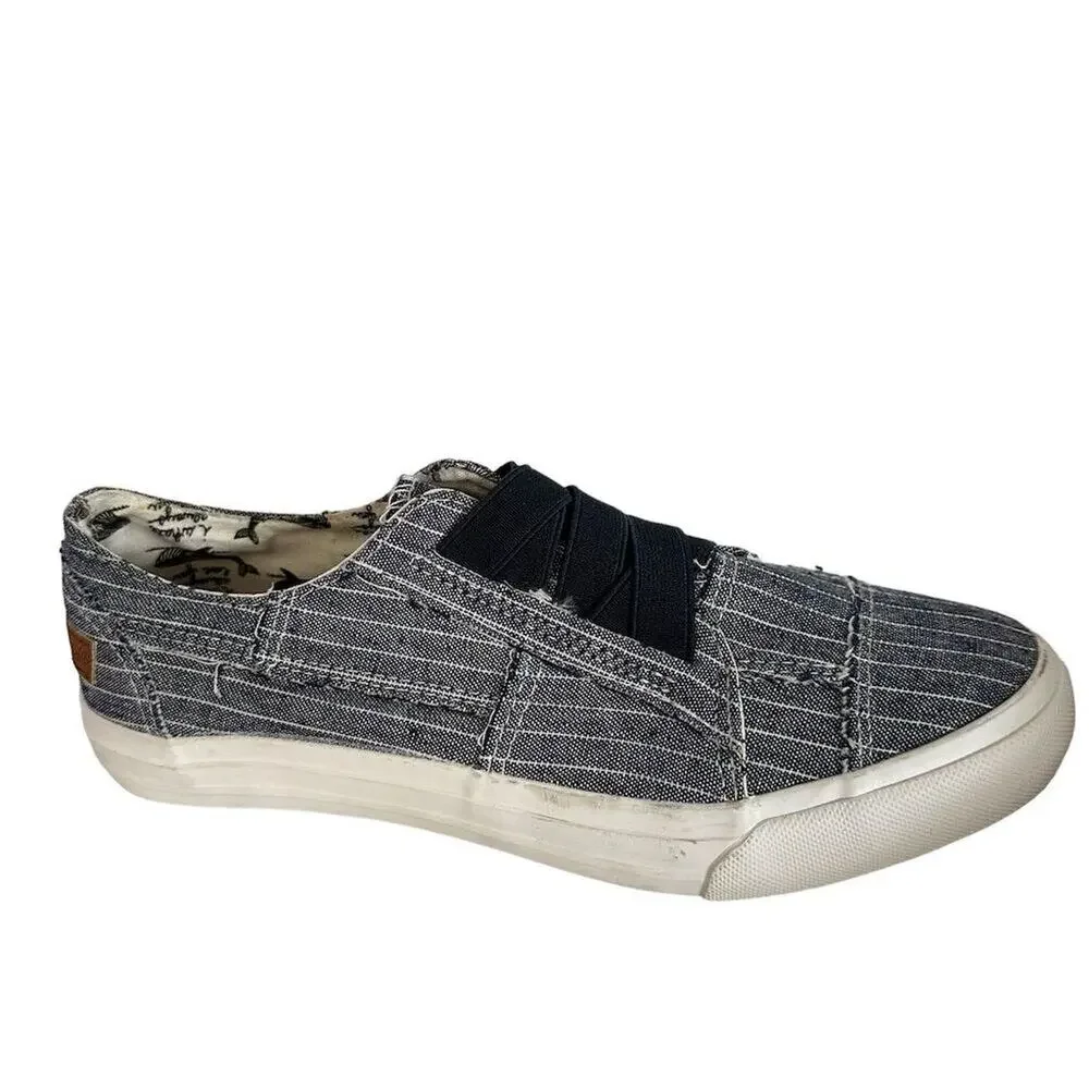 Blowfish Malibu Marley Slip-On Low Top Sneakers Gray stripe  Women’s Size 9‎ - Picture 5 of 12
